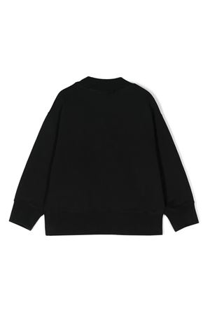 black cotton sweatshirt PALM ANGELS KIDS | PBBA001S24FLE0011051